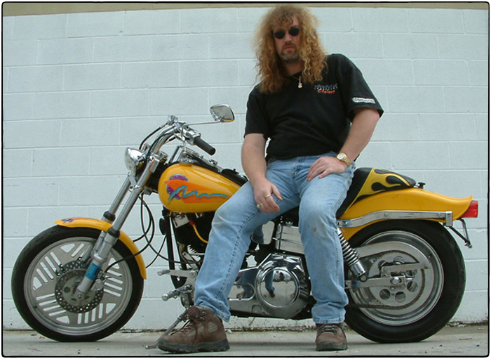 90s Customized Harley Davidson
